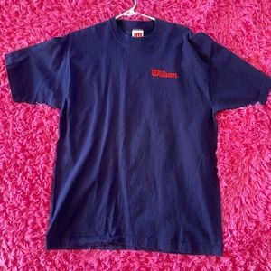 Vintage Wilson Athletics Blue HeavyWeight Cotten Tshirt